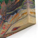 Tropical Landscape Wall Art - Modern Decor with Hibiscus Tree Scene