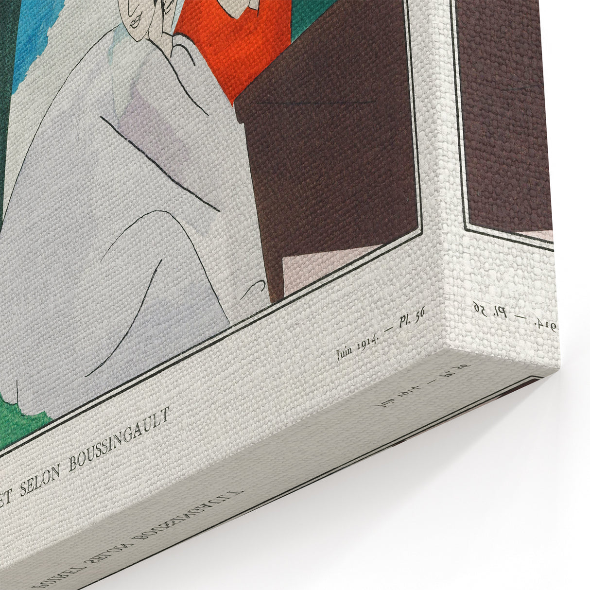 Vintage Fashion Plate - Modern Wall Art with Elegant 1914 Style