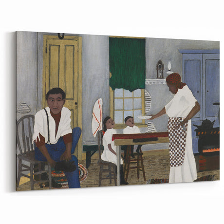 Vintage Family Scene - Modern Wall Art of Sunday Morning Breakfast