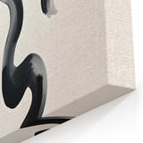 Minimalist Black and White Abstract Art - Modern Geometric Wall Decor