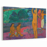 Bold Tribal Scene - Modern Wall Art Inspired by Polynesian Landscape