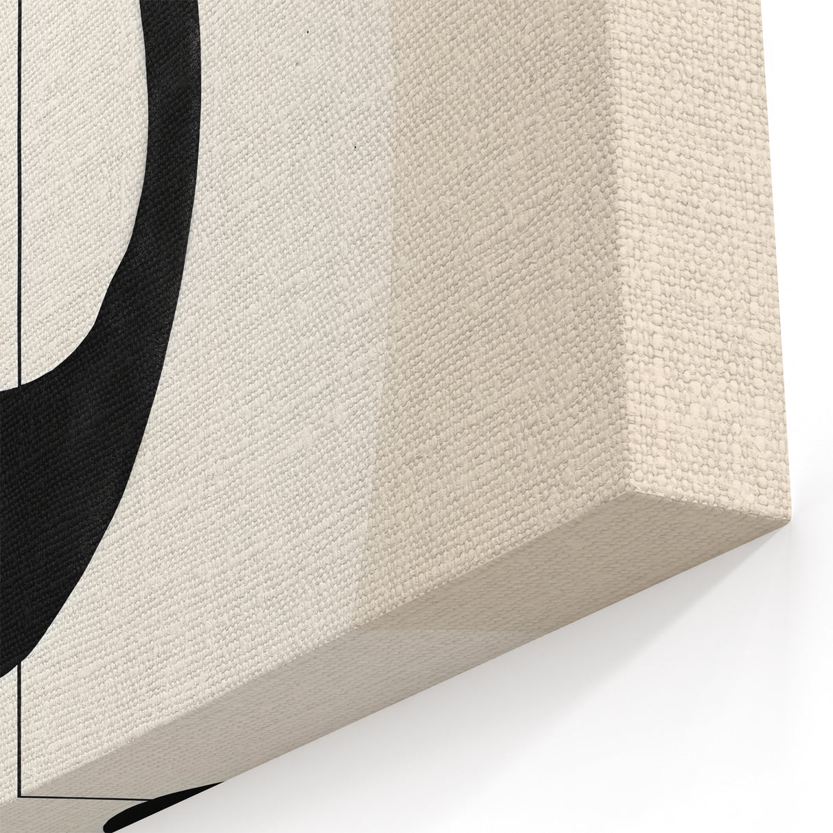 Modern Minimalist Geometric Art - Black and White Abstract Illustration