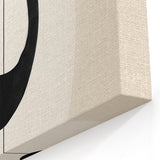 Modern Minimalist Geometric Art - Black and White Abstract Illustration