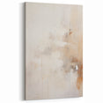 Soft Beige and White Abstract Oil Painting - Minimalist Wall Art Decor