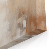 Soft Beige and White Abstract Oil Painting - Minimalist Wall Art Decor