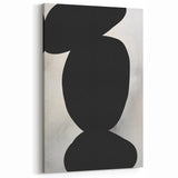 Minimalist Black and White Abstract Art - Bold Geometric Wall Decor