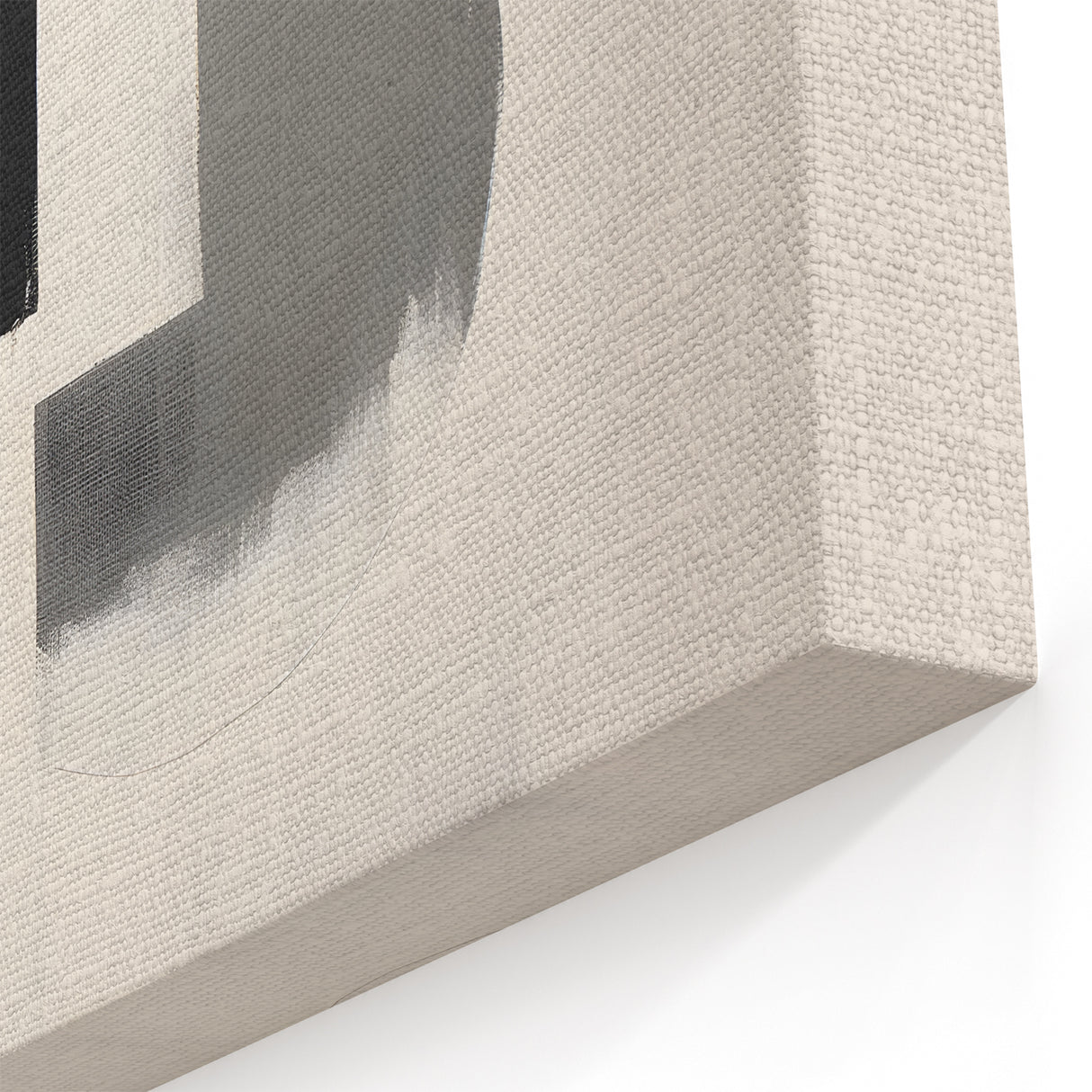 Minimalist Black and Gray Geometric Art - Modern Abstract Wall Decor