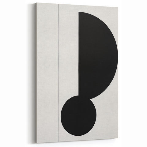 Minimalist Black and White Geometric Art - Bold Abstract Wall Decor
