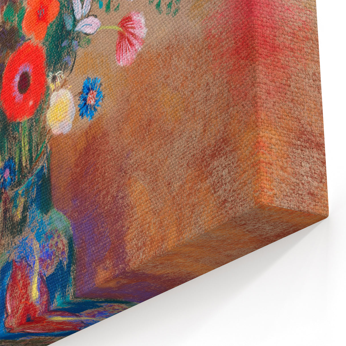 Vibrant Floral Bouquet - Modern Wall Art of Colorful Flower Arrangement