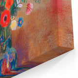 Vibrant Floral Bouquet - Modern Wall Art of Colorful Flower Arrangement