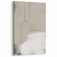 Minimalist Beige and White Abstract Art - Subtle Modern Wall Decor