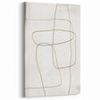 Minimalist Line Art in Beige and White - Modern Abstract Wall Decor