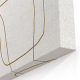 Minimalist Line Art in Beige and White - Modern Abstract Wall Decor