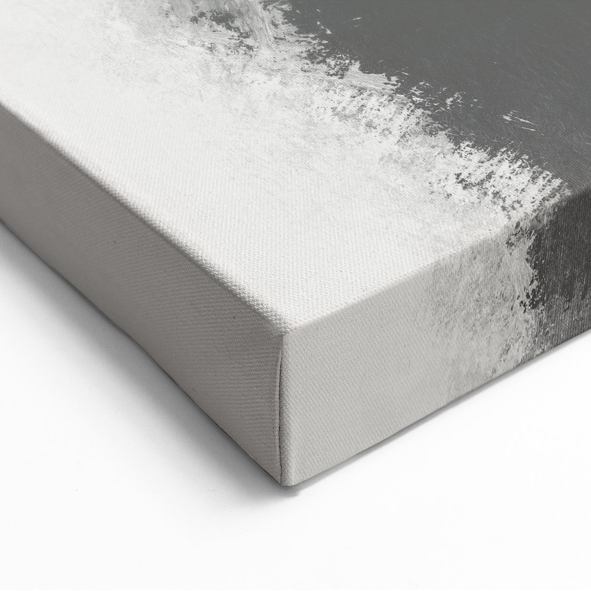 Soft Gray and White Abstract Art - Minimalist Gradient Wall Decor