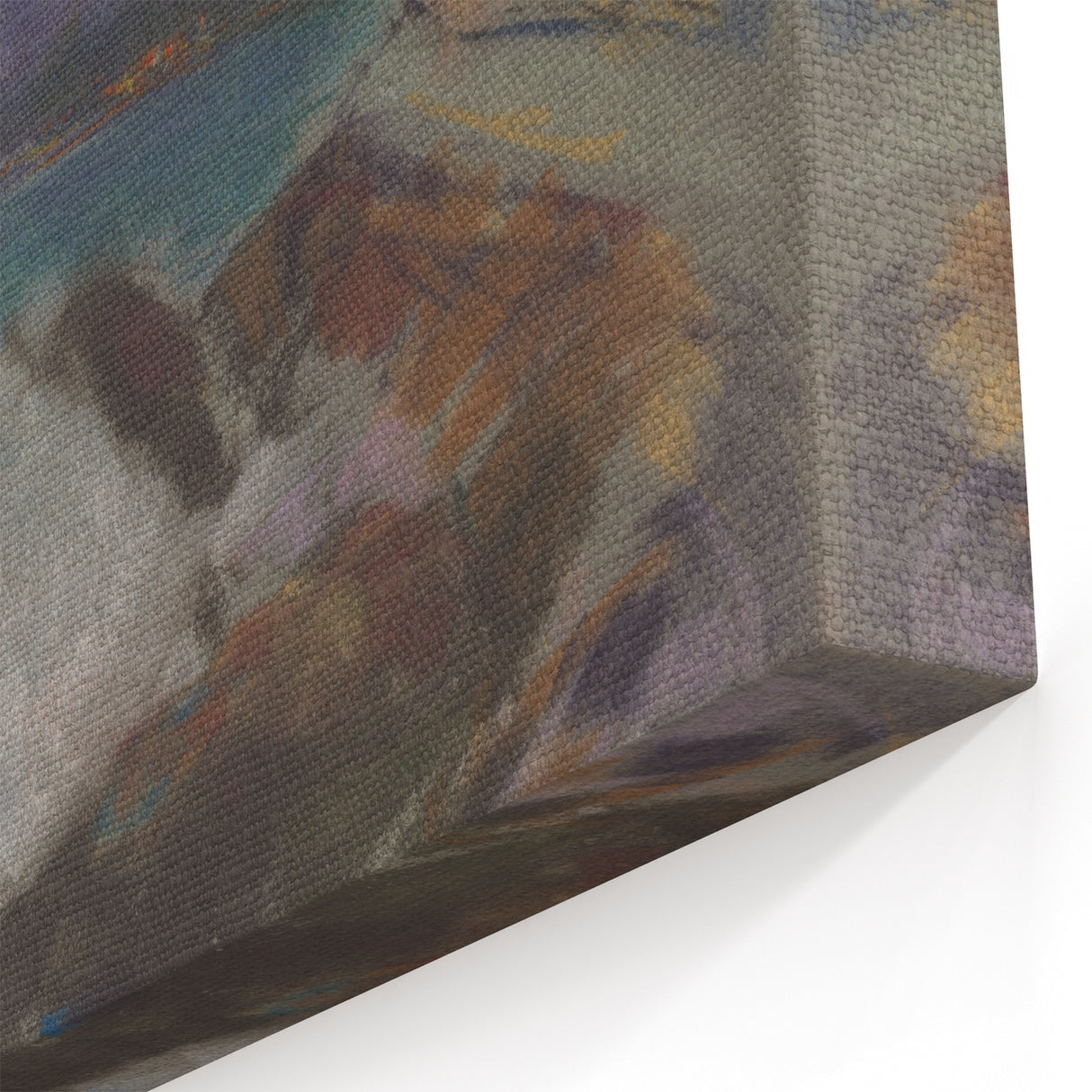 Rocky Seashore with Cypresses - Modern Wall Art of Coastal Landscape