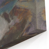 Rocky Seashore with Cypresses - Modern Wall Art of Coastal Landscape