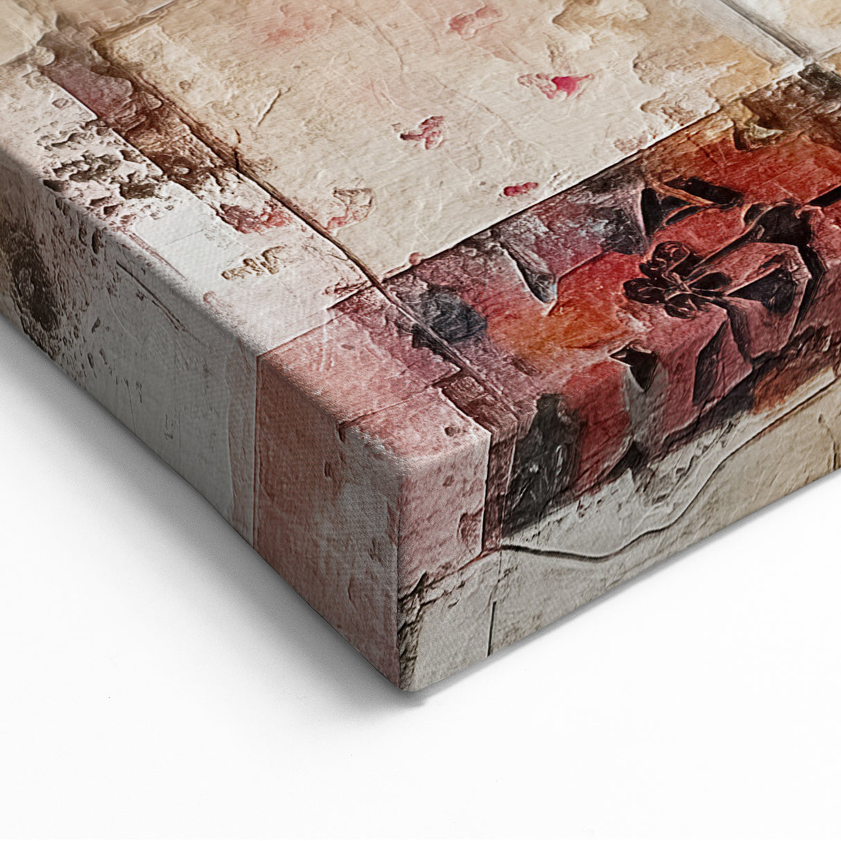 Geometric Abstract Architecture Art on Canvas – Urban Chic Wall Decor