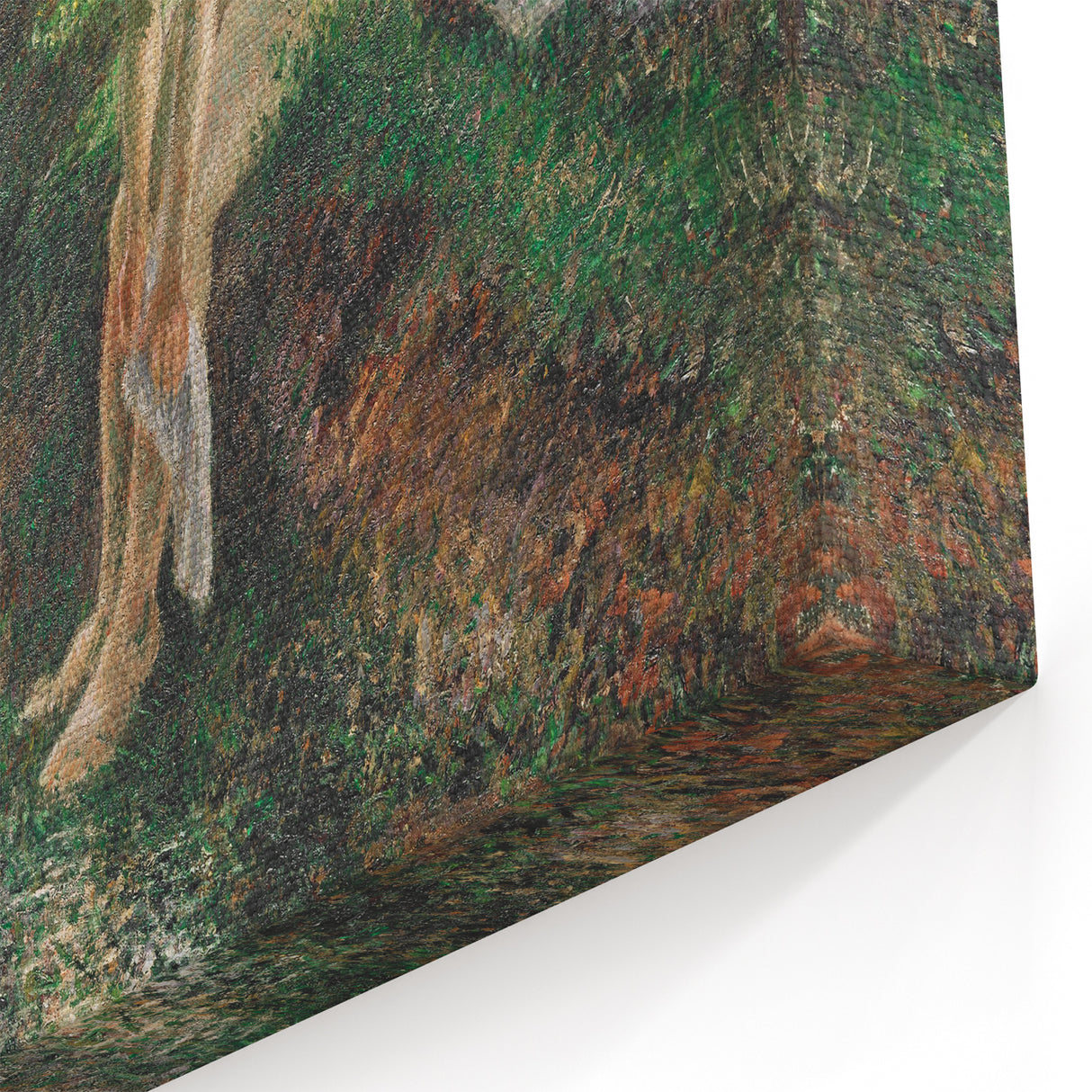 Impressionist Wall Art - Pissarro's Bather in the Woods, Framed Print