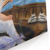 Impressionist Wall Art - Manet's Boating Scene, Elegant Framed Print