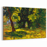 Impressionist Nature Wall Art - Finch's Bushes Landscape, Framed Print