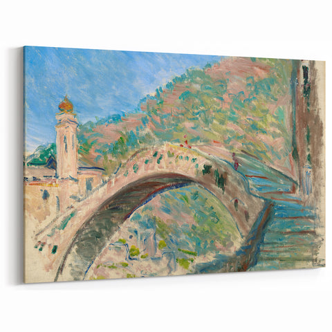 Impressionist Italian Landscape - Monet's Bridge at Dolceacqua Print