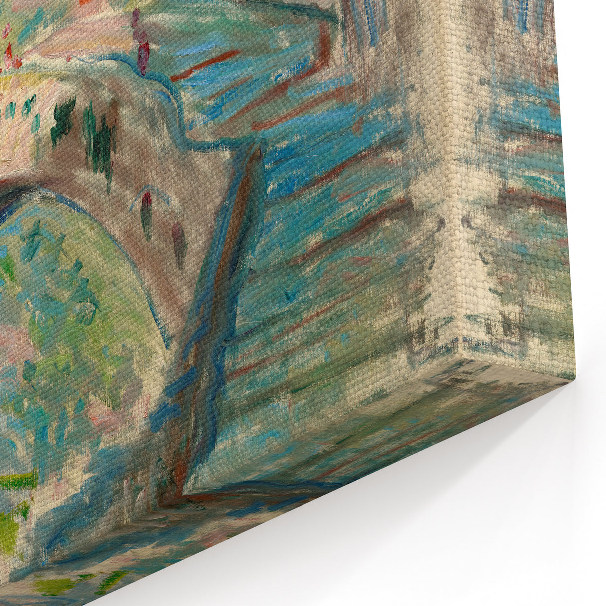 Impressionist Italian Landscape - Monet's Bridge at Dolceacqua Print