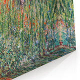 Claude Monet's Rounded Flower Bed - Impressionist Garden Wall Art Print