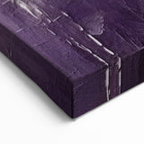 Elegant Strokes and Lines Abstract Art on Canvas – Modern Purple and Gold