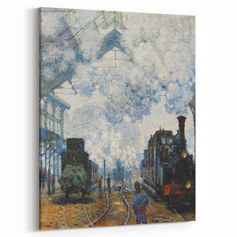 Claude Monet's Arrival of the Normandy Train - Impressionist Train Art