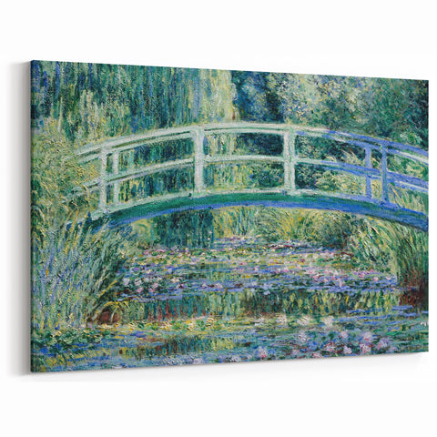 Claude Monet's Water Lilies and Japanese Bridge - Impressionist Garden Art