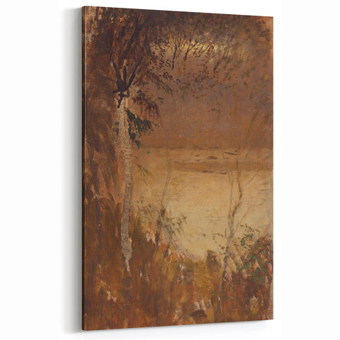 László Mednyánszky's Autumn Mood - Rustic Impressionist Landscape Print