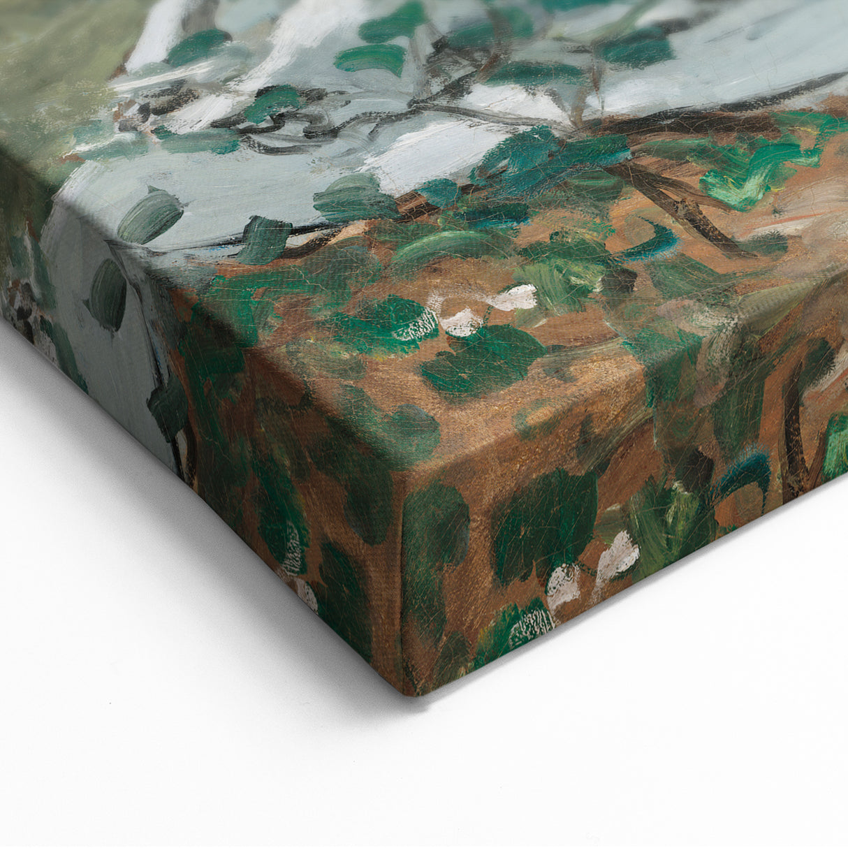 Claude Monet's Bazille and Camille - Impressionist Outdoor Scene Art