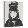 Édouard Manet's Berthe Morisot (In Black) - Impressionist Portrait Print