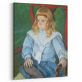 Mary Cassatt's Boy with Golden Curls - Charming Impressionist Portrait Art