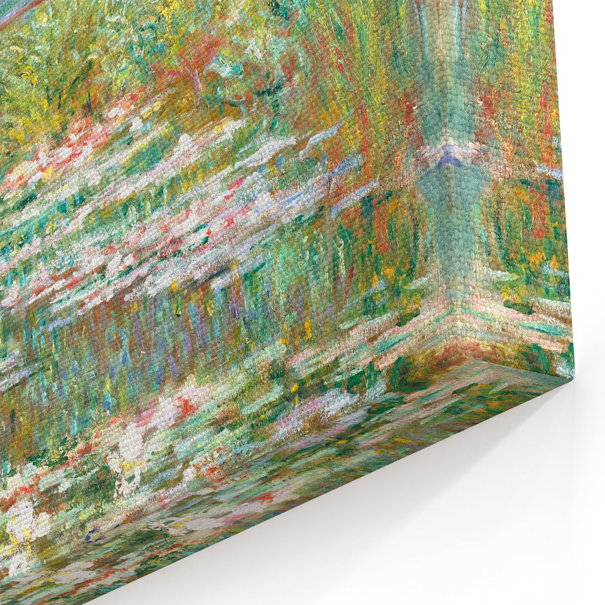 Claude Monet's Bridge over a Pond of Water Lilies - Serene Impressionist Art