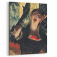 Edgar Degas' Café Singer - Expressive Impressionist Portrait Art Print