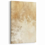 Earthy Abstract Strokes Wall Art – Beige and Cream Canvas Print