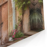 Handcrafted Indian Door Canvas – Elegant Heritage Wall Art