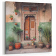 Traditional Indian Door Canvas – Botanical Heritage Wall Art