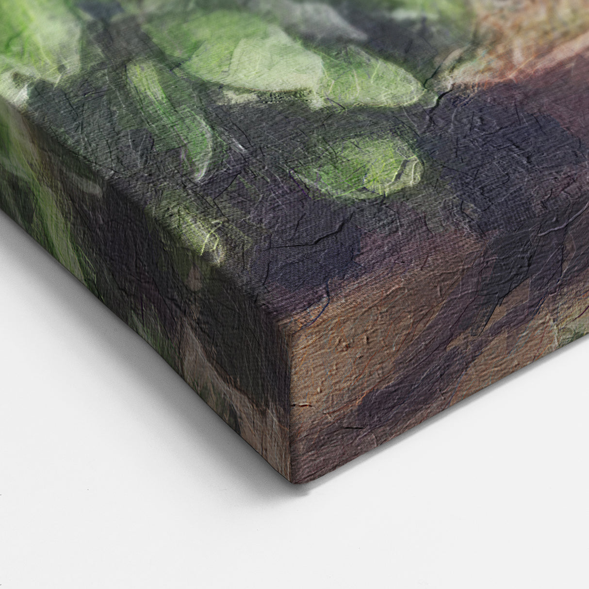 Traditional Indian Door Canvas Art – Rustic Botanical Decor