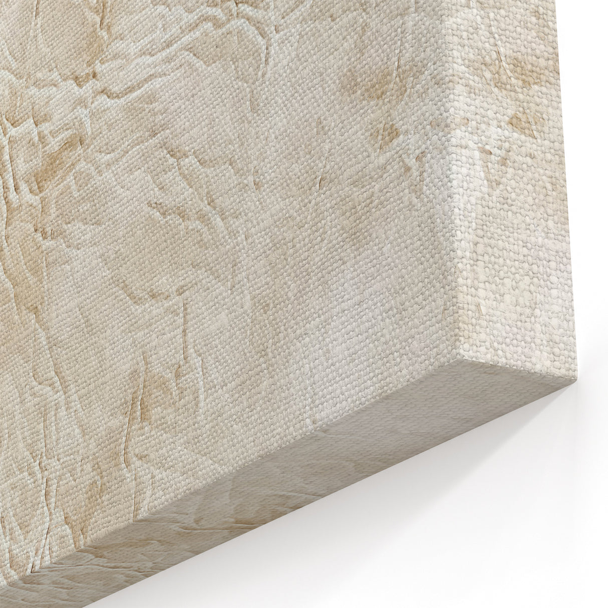 Organic Textured Beige and Cream Abstract Art – Canvas Print