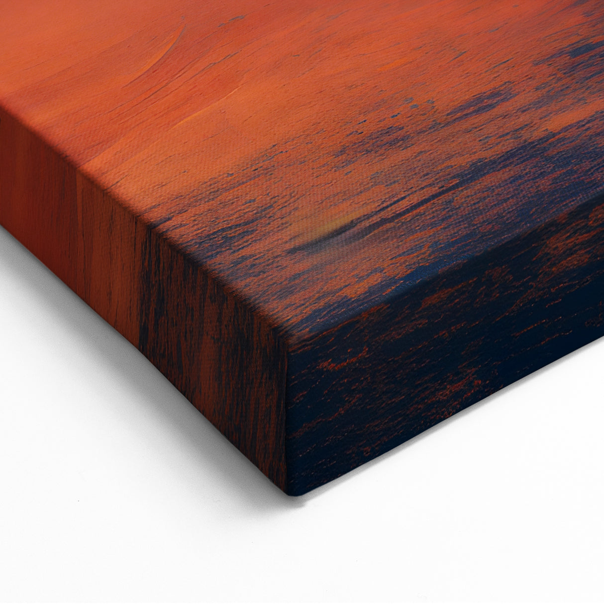 Abstract Strokes in Blue and Red - Ocean-Inspired Wall Art Canvas