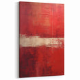 Bold Red Abstract Strokes - Contemporary Wall Art on Canvas