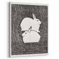 Minimalist Snow Hares Wall Art - Monochrome Animal Art Print
