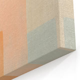 Soft Pastel Abstract Strokes - Modern Peach, Mint, and Gray Wall Art