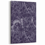 SPQR Modern Line Art Print - Intricate Abstract Design by Victor Proetz