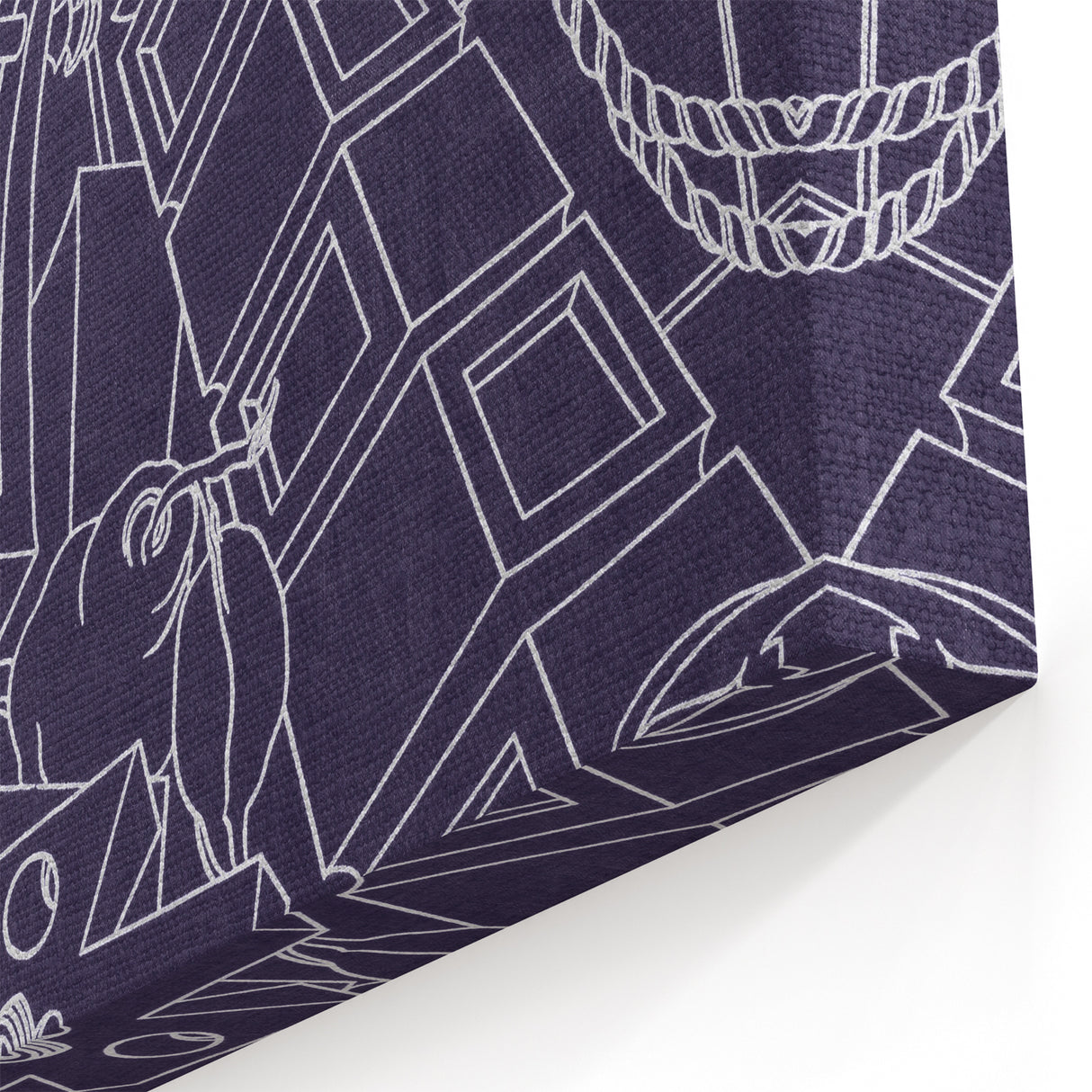SPQR Modern Line Art Print - Intricate Abstract Design by Victor Proetz