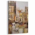 Rustic Abstract Architecture Cityscape Art – Timeless Wall Decor