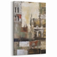 Historic Abstract Architecture Art Print – Rustic Landmark Wall Decor