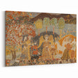 Angelic Garden Scene - Colorful Modern Wall Art with Floral Details